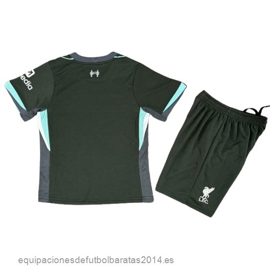 Nuevo 2ª Conjunto De Niños Liverpool 24/25 Negro Baratas